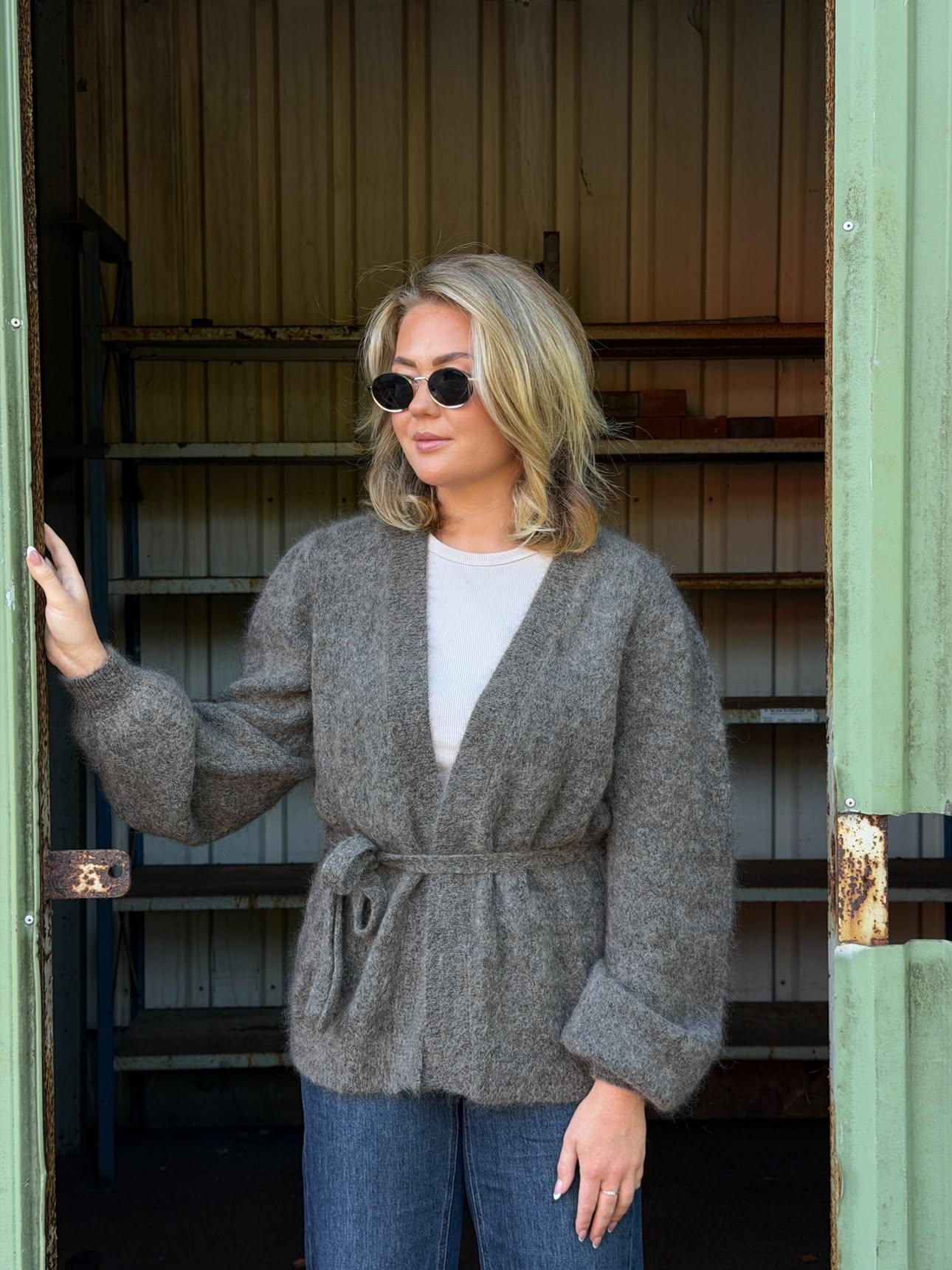 Andrea wrap cardigan - Moon rock - Bilde 2