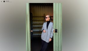Alternative view of Caroline long cardigan - Light gray
