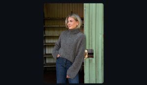 Alternative view of Andrea turtleneck sweater - Moon rock