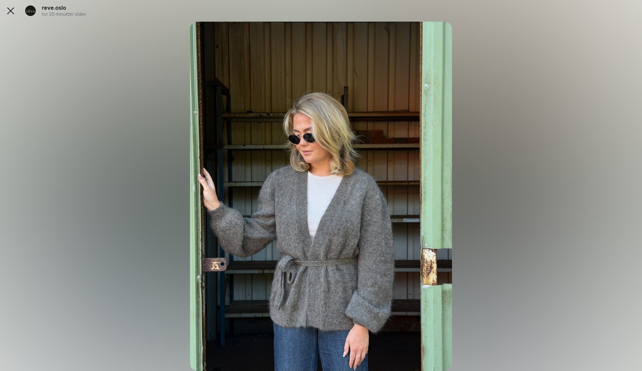 Andrea wrap cardigan - Moon rock - Bilde 4