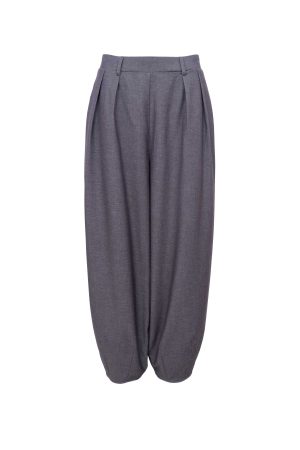 AMINA balloon pant grå