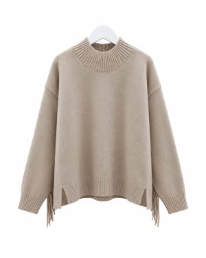 Sweater with Fringes one size