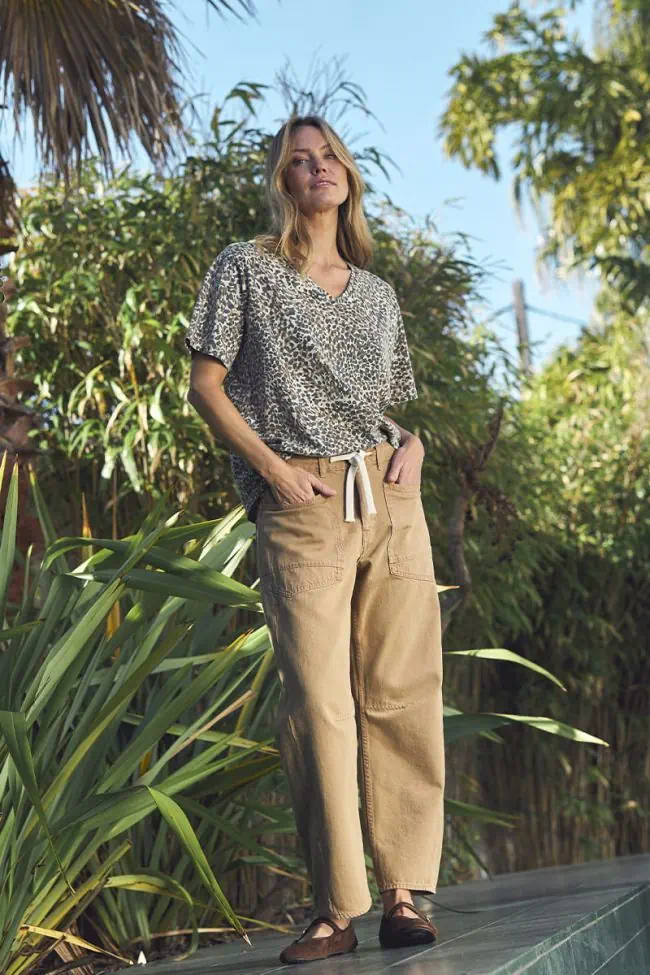 JEAN FEMME MADIE CAMEL - Bilde 7