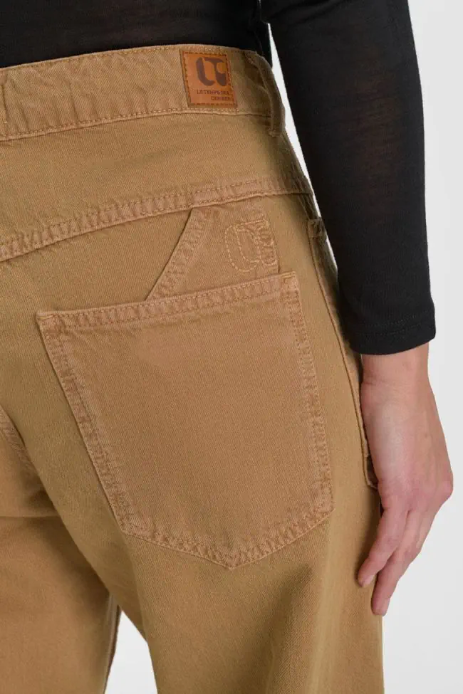 JEAN FEMME MADIE CAMEL - Bilde 4
