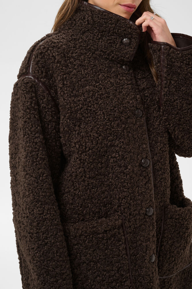 SamanthaSZ Long Jacket Chocolate Brown - Bilde 4
