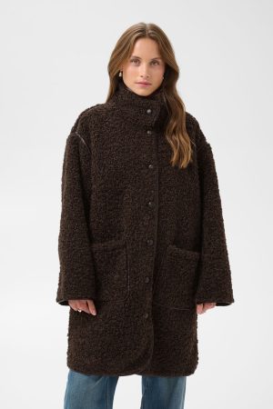 SamanthaSZ Long Jacket  Chocolate Brown