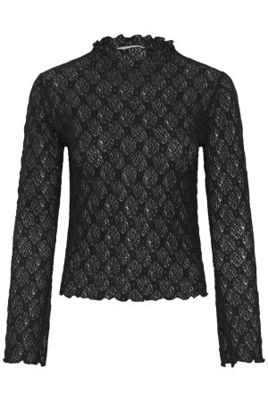 Alternative view of ETTA TURTLENECK BLOUSE SORT