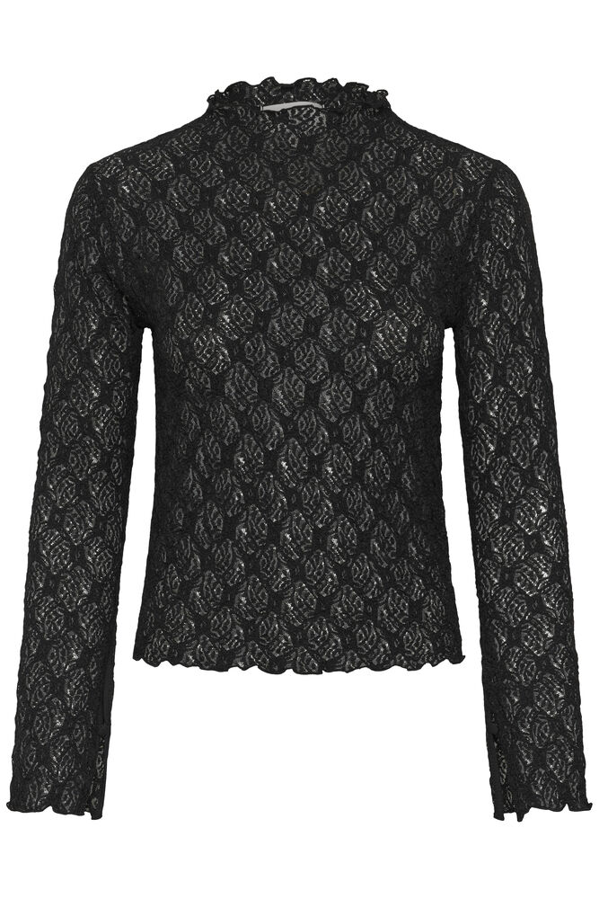 ETTA TURTLENECK BLOUSE SORT - Bilde 2