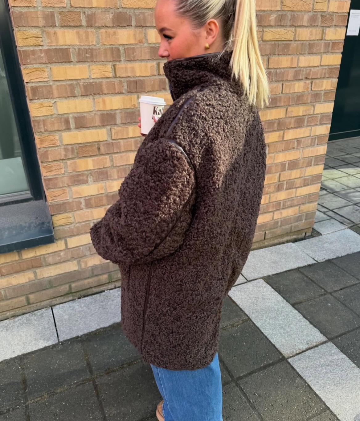 SamanthaSZ Long Jacket Chocolate Brown - Bilde 3